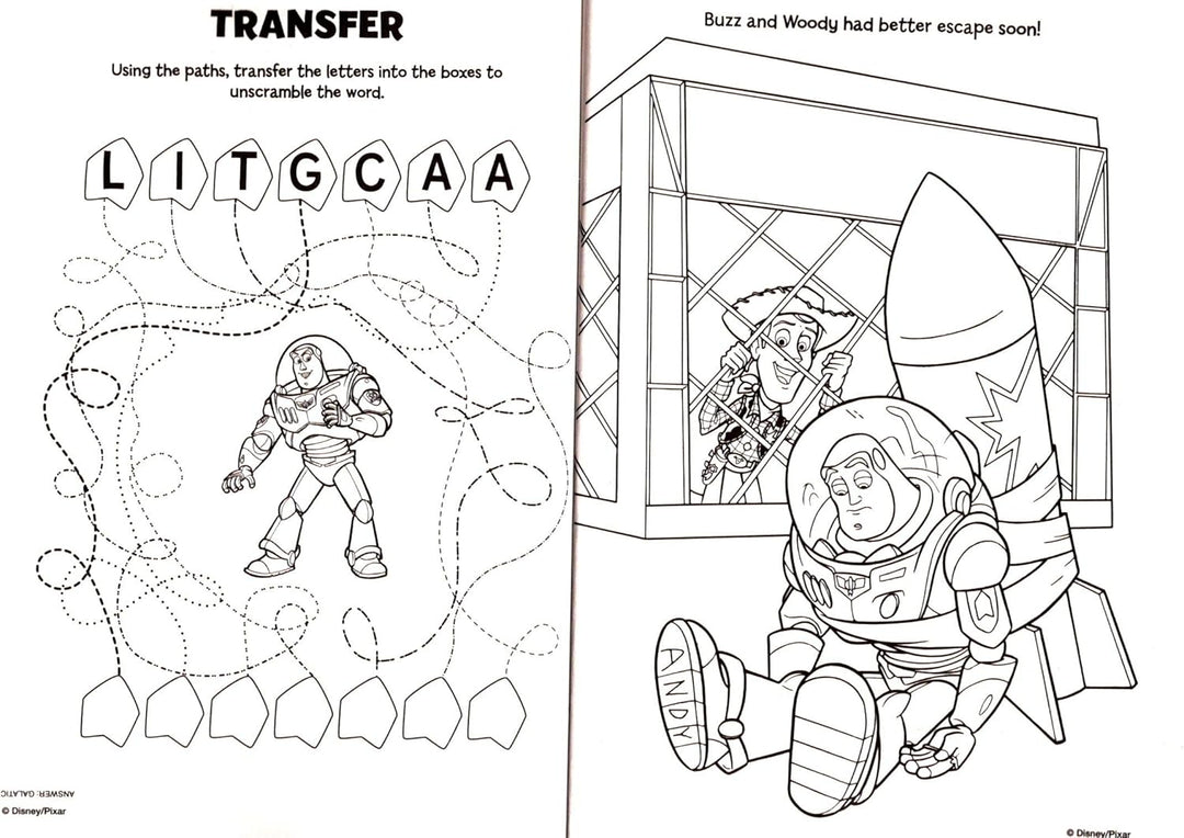 Pixar Disney Toy Story - Libro gigante para colorear y