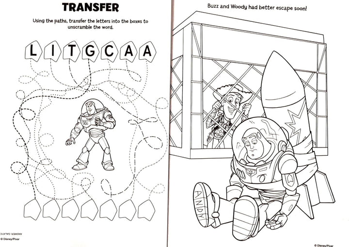 Pixar Disney Toy Story - Libro gigante para colorear y