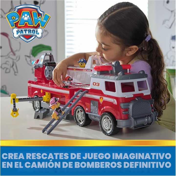 PAW Patrol Ultimate Rescue - Camión de bomberos con escalera de 2 p...