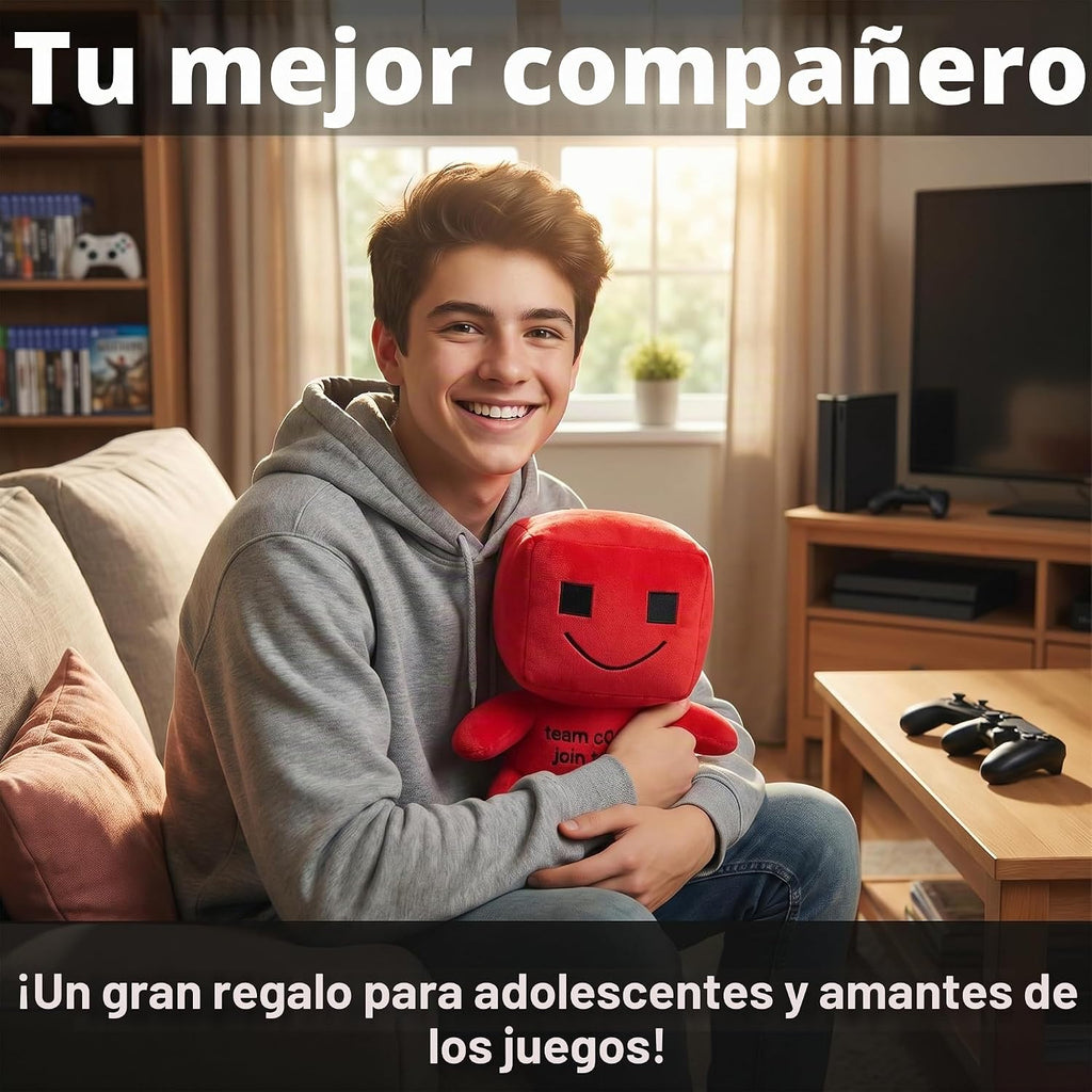 Peluche azul de 8 pulgadas, almohada de personaje rellena, apta para decoración del hogar, regalo coleccionable, perfecta para entusiastas de los videojuegos, niños y adultos.