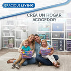 Gracious Living Cesta de lavandería, cesta plegable flexible fácil de