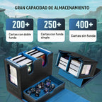 Caja para mazos TiMOVO MTG Commander para cartas TCG CCG Magic, Negro+Azul