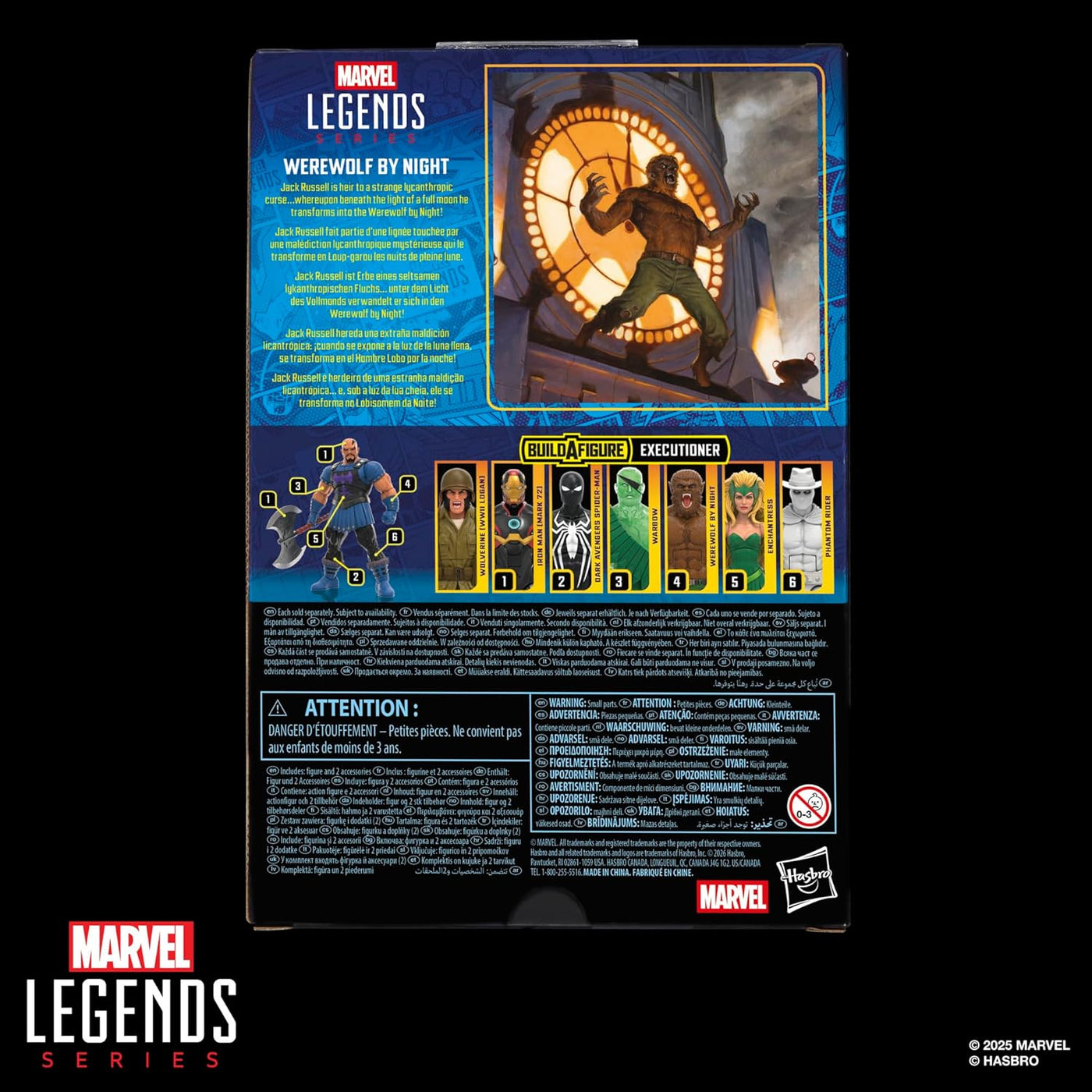Serie Marvel Legends Hombre Lobo de la Noche Figura de