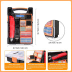 Kuject AWG26-10 - Kit de mini pistola termorretráctil, 820 conectores de alambre de sellado de soldadura y tubo termorretráctil, kit de conectores de alambre termorretráctil impermeable con pistola de