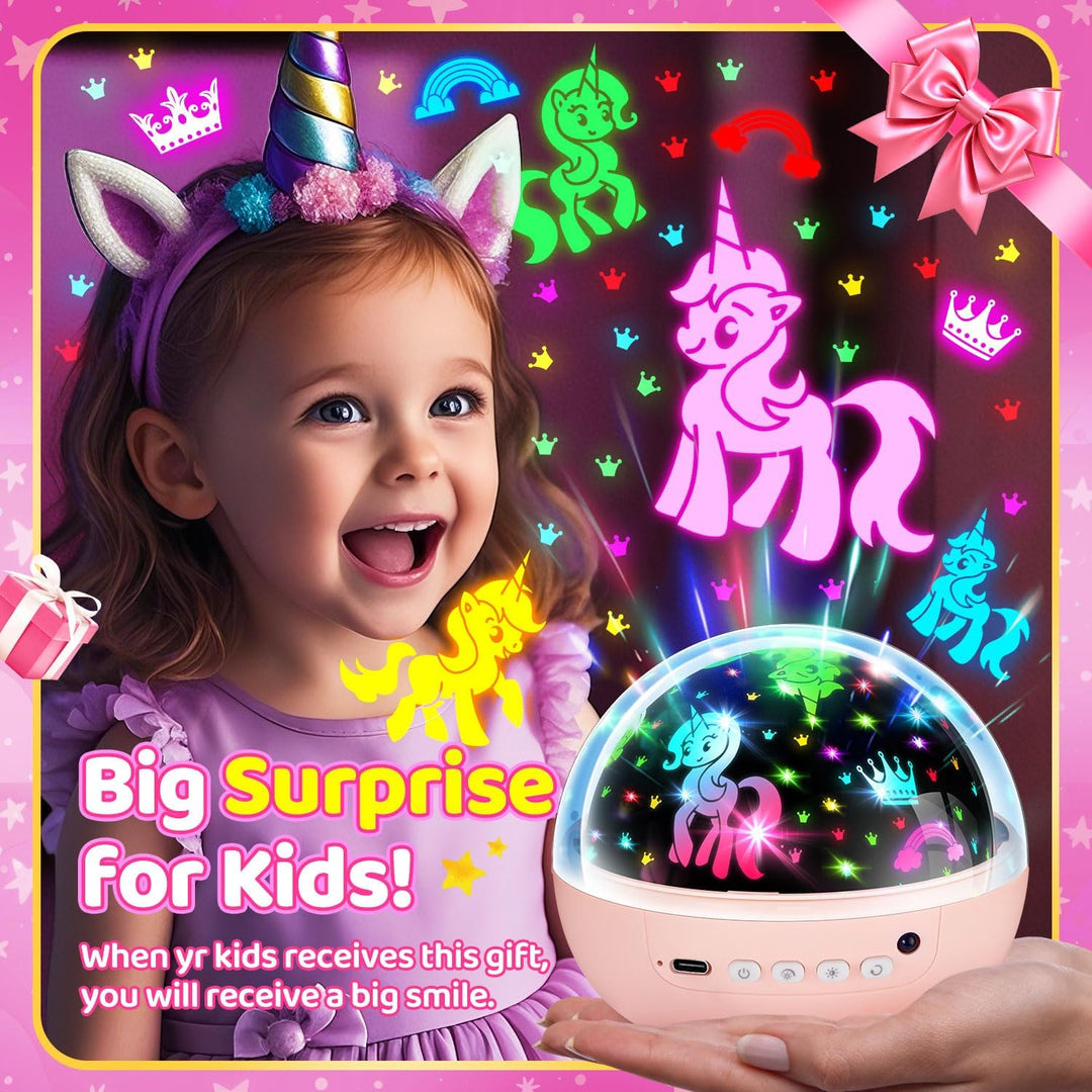 COOLNIGHT Proyector de Luz Nocturna de Unicornio con Estrellas para...