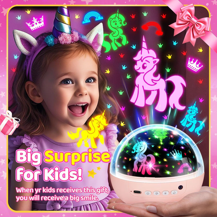 COOLNIGHT Proyector de Luz Nocturna de Unicornio con Estrellas para...