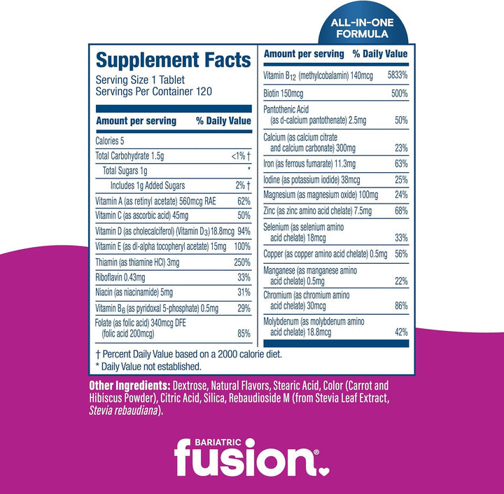 Fusion Completo para personas con sobrepeso Chewable Multivitamin N...