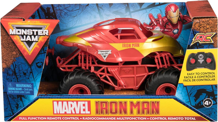 Monster Jam - Camión monstruo RC oficial de Marvel Iron Man, escala...