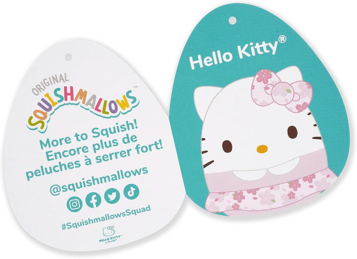 Squishmallows Original Sanrio Hello Kitty de 14 pulgadas con vestid...