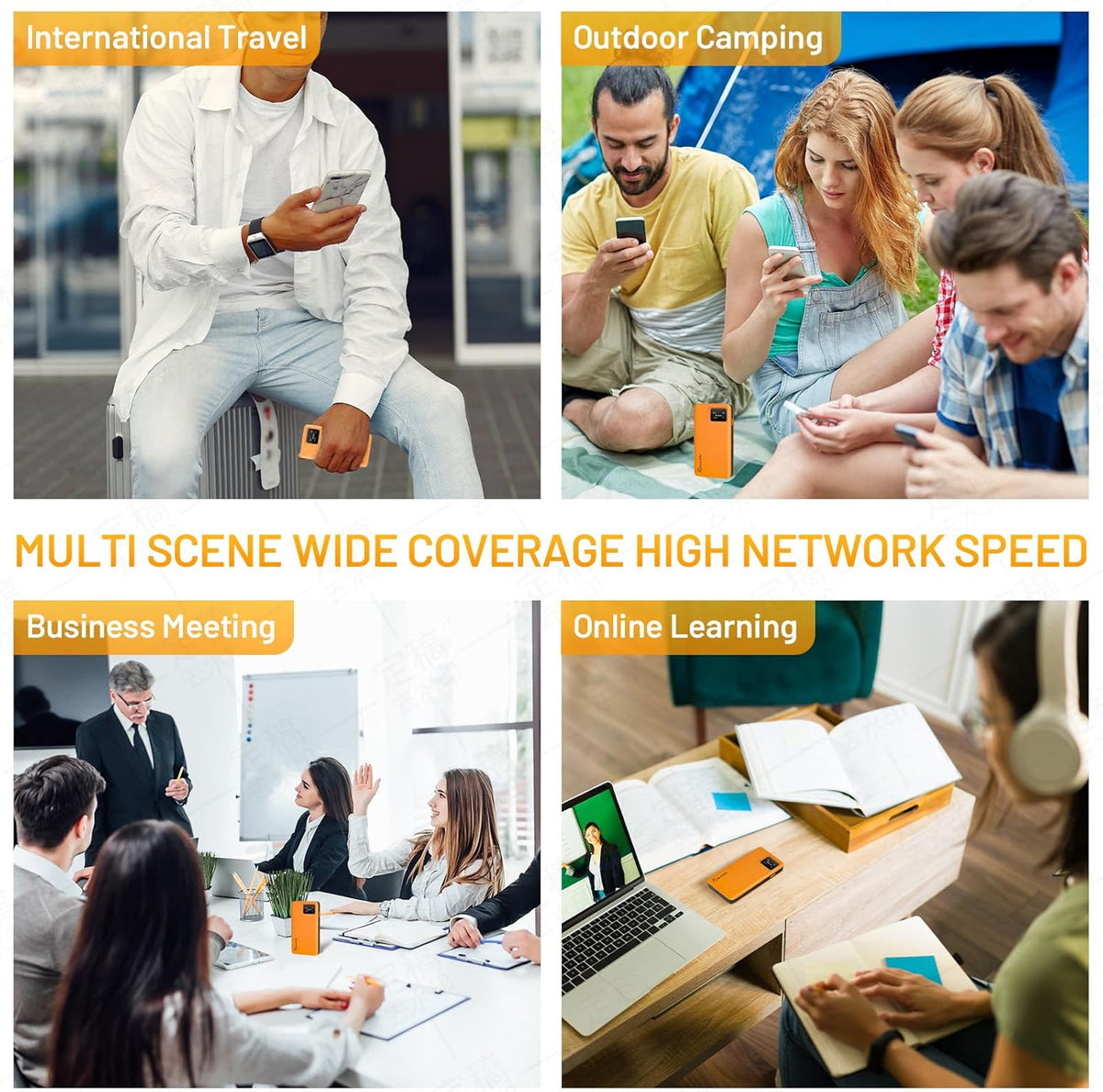 RoamWiFi 4G LTE - Enrutador de punto de acceso móvil en todo