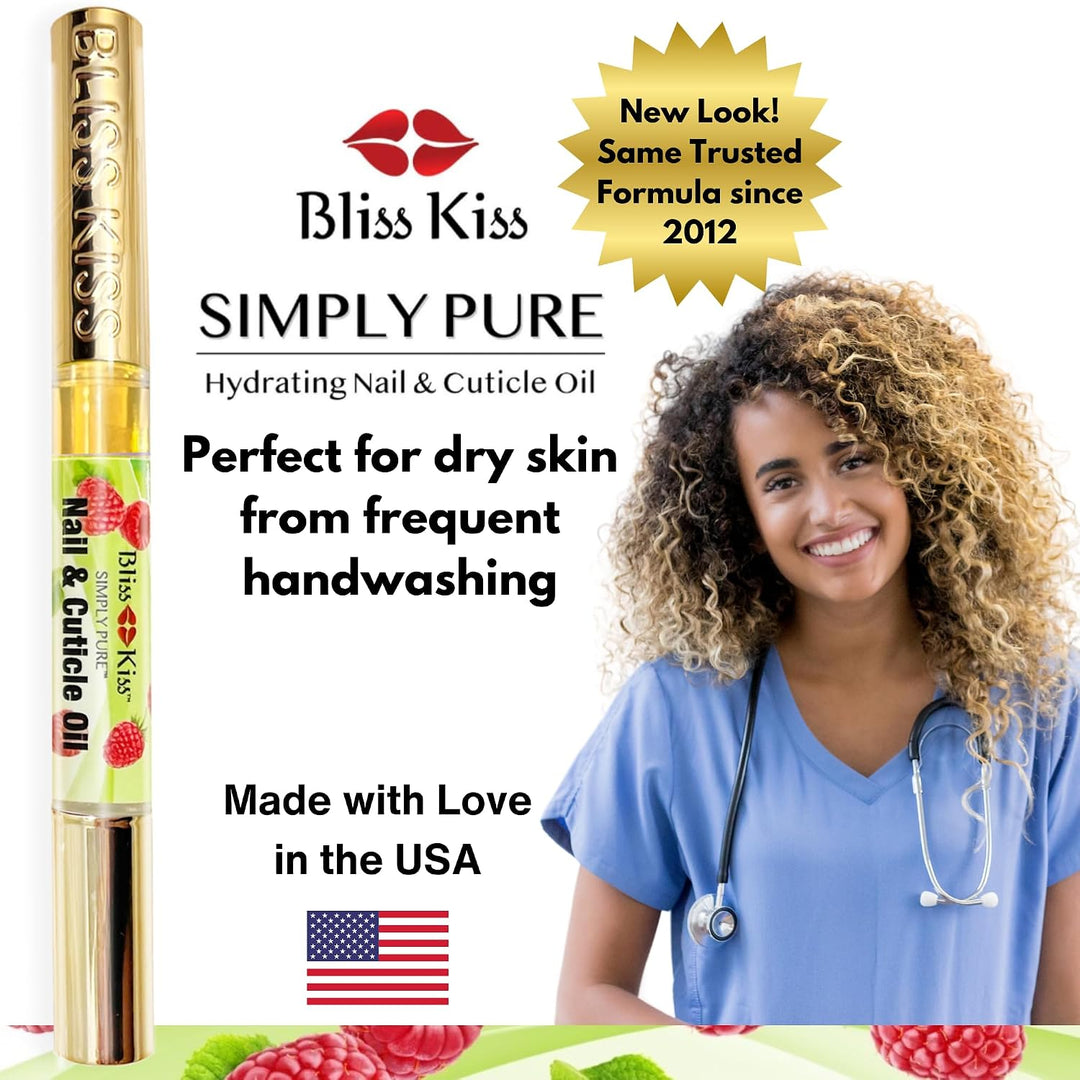 Beso de felicidad | 4 jugosas frambuesas | Pluma de aceite para cut...