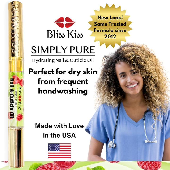 Beso de felicidad | 4 jugosas frambuesas | Pluma de aceite para cut...