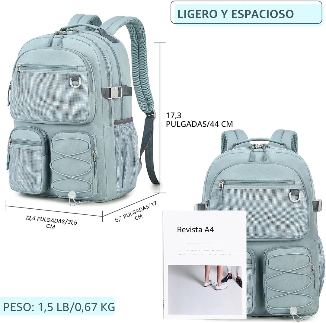 Lohol Mochila resistente al agua con múltiples bolsillos para viaje...