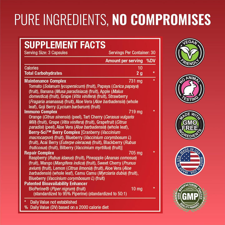 Approved Science Frutas y verduras - 42 suplementos de frutas y ver...