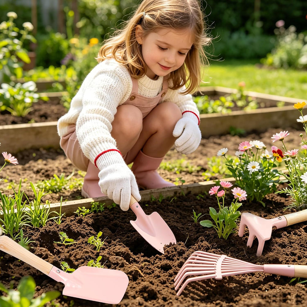 Juego de jardinería para niños con carretilla regalos de