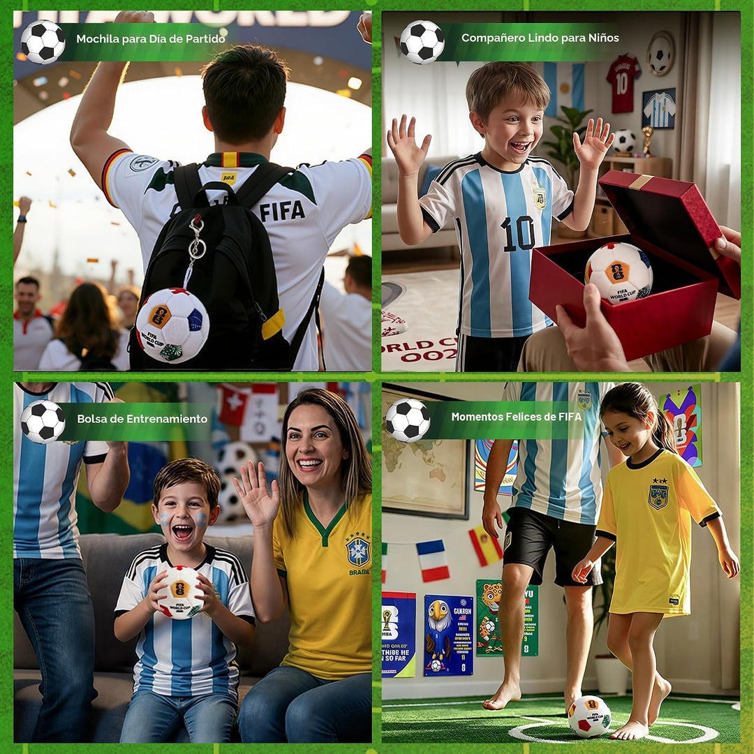 MESUCA FIFA World Cup 2026 - Pelota de fútbol de felpa para niños,...