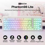 KiiBoom Phantom98 Lite 96% Teclado mecánico inalámbrico para juegos...
