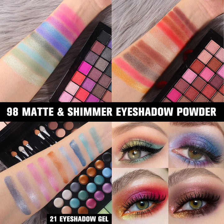 Kit de maquillaje profesional de 177 colores para mujeres y niñas,...