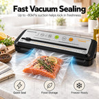 MEGAWISE - Máquina selladora al vacío, ahorrador de alimentos con modos