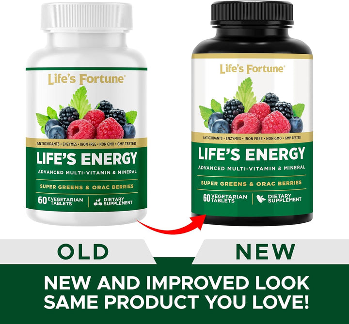 Life's Energy Advanced - Multivitamínico diario avanzado para h...