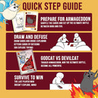 Exploding Kittens Good vs. Evil, 2-5 Players, Age 7+ Card Game