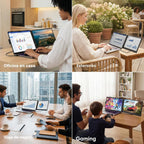 Extensor de pantalla para laptop, monitor portátil FHD 1080P de 14...