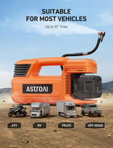 AstroAI TC4 - Inflador de neumáticos con compresor de aire portátil...