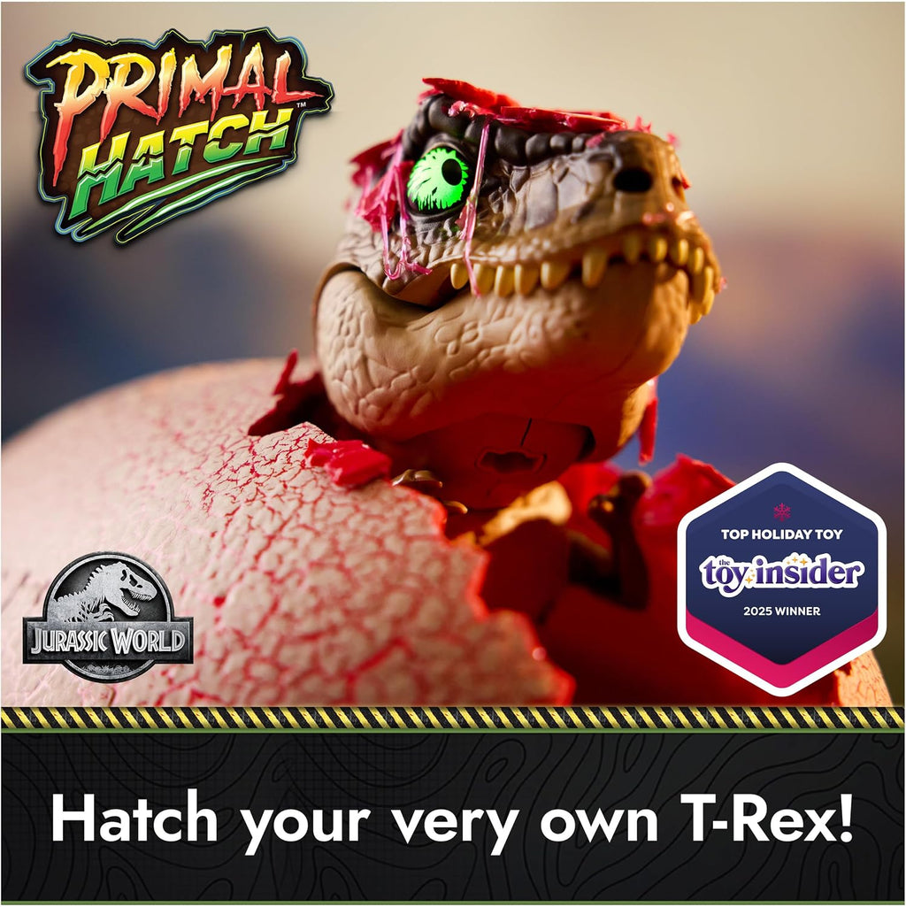Primal Hatch Jurassic World Interactive T-Rex Toy Dinosaur Egg