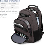 Mochila para laptop Boavan para hombre (Negro, 15.6), Café, Elegante