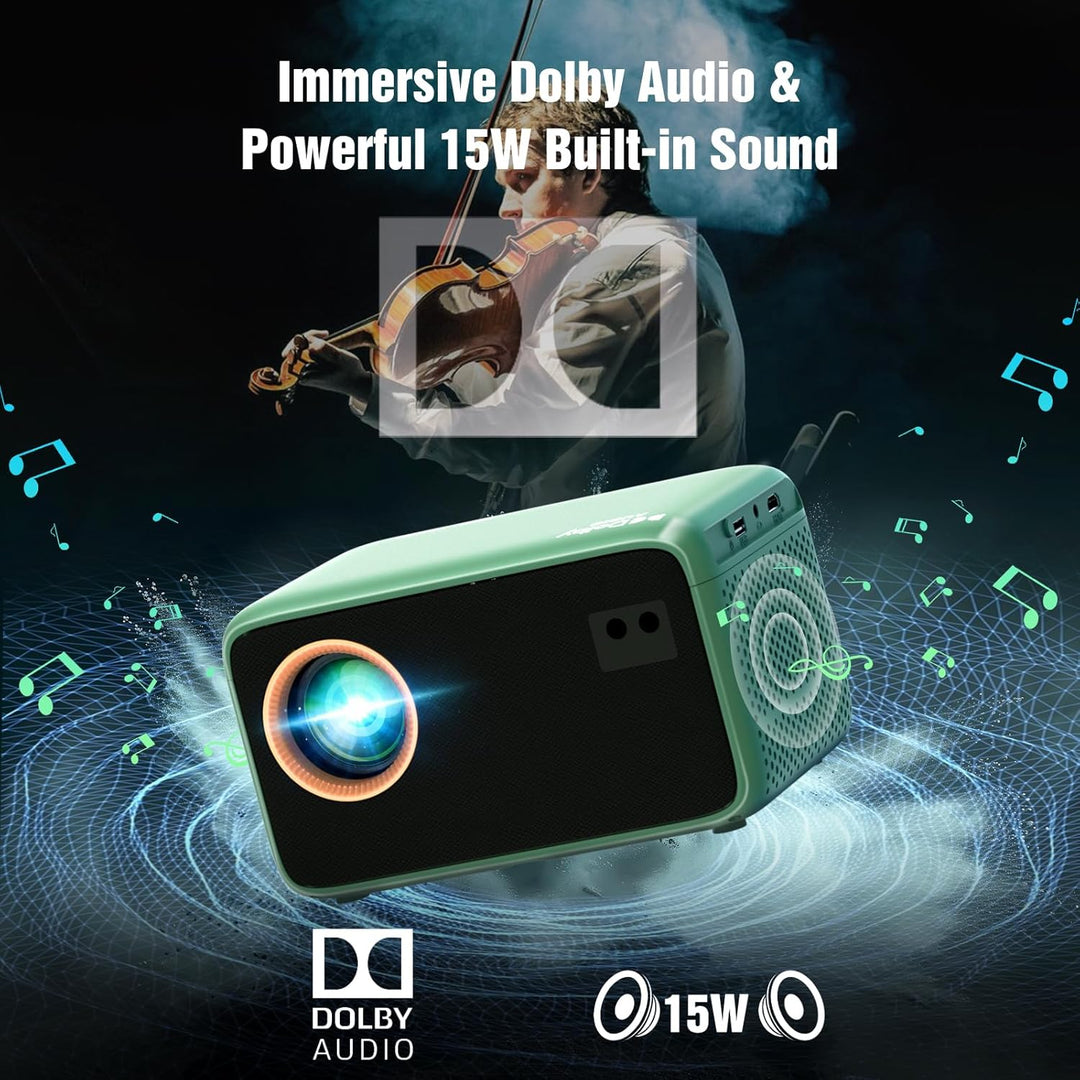 Proyector TMY 4K con WiFi Bluetooth, Compatible con Netflix\/Prime...
