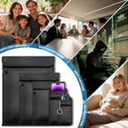 Faraday Bags - Paquete de 5 bolsas Faraday antirrastreo para teléfonos, llaves de automóvil, tabletas y portátiles, bolsa EMP resistente al agua, seguridad de datos y protección de viajes