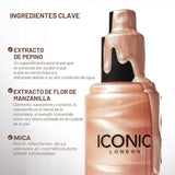 ICONIC LONDON Prep-Set-Glow | Hidratante + Fijador + Spray brillant...