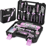 Enventor Juego de herramientas rosas para mujeres, kit de herramien...