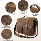 Bolsa tipo mensajero para hombre - Bolsa impermeable de lona