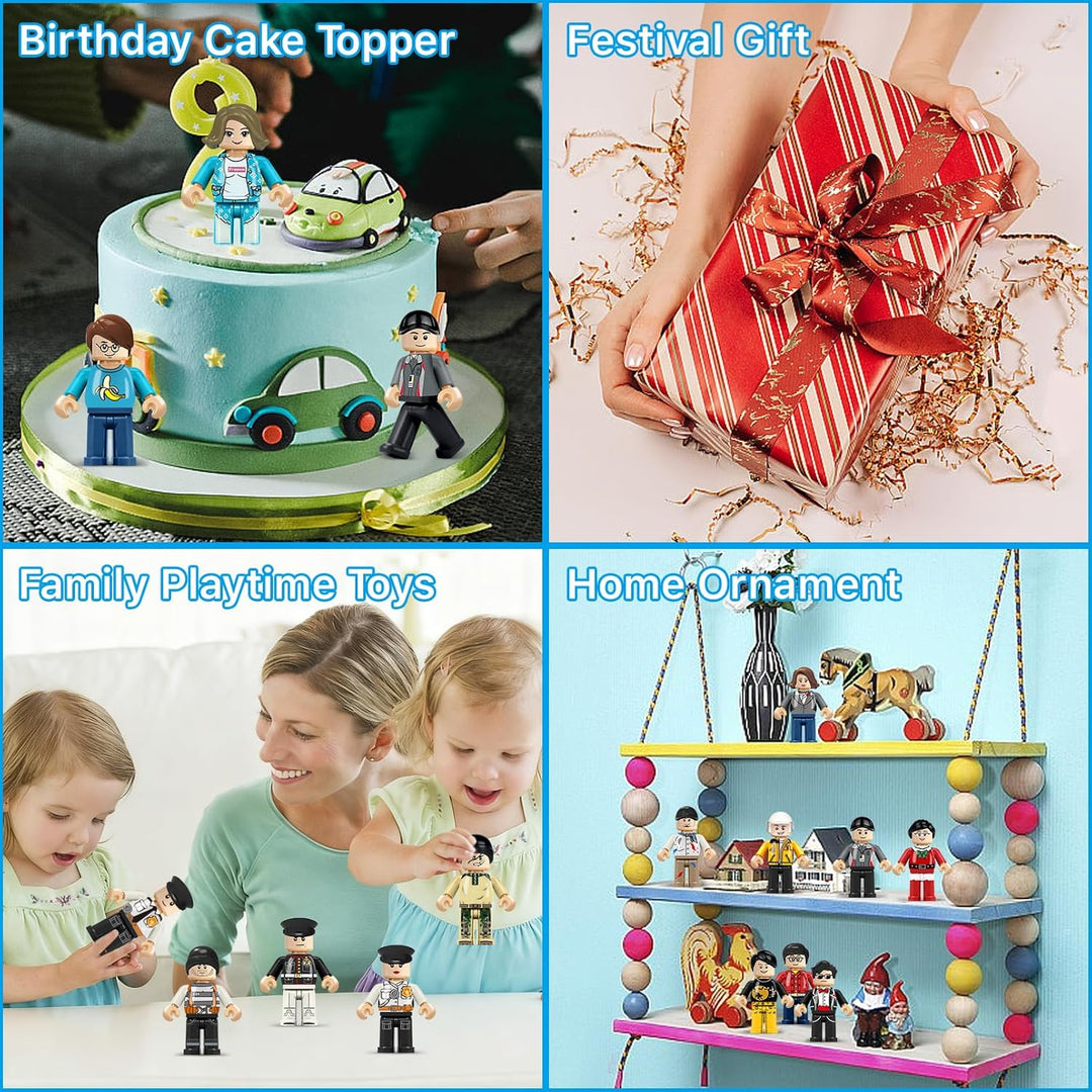 4BEE 24 piezas Mini Figuras de Bloques de Construcción