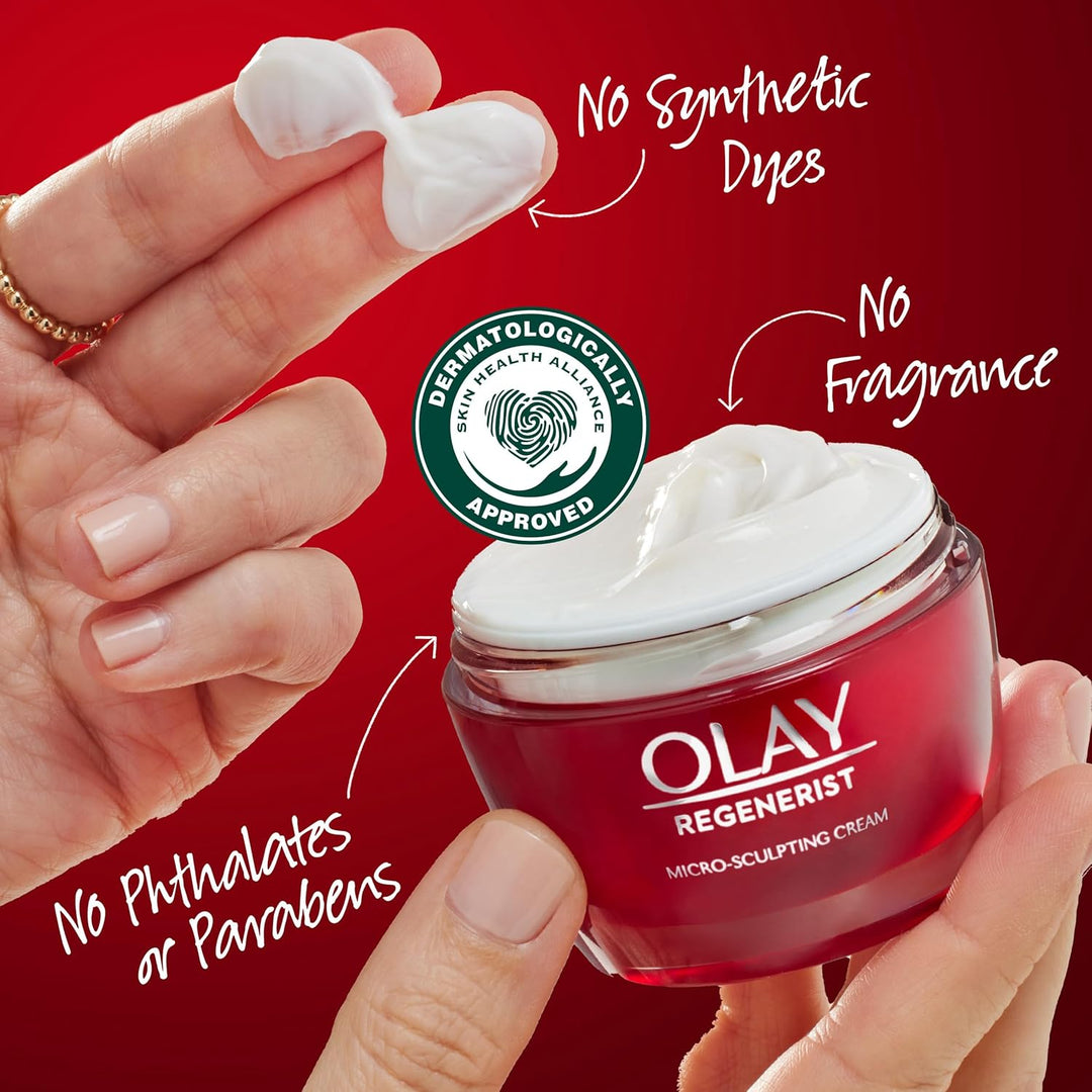 Olay Crema hidratante facial Regenerist para mujeres, sin fragancia...