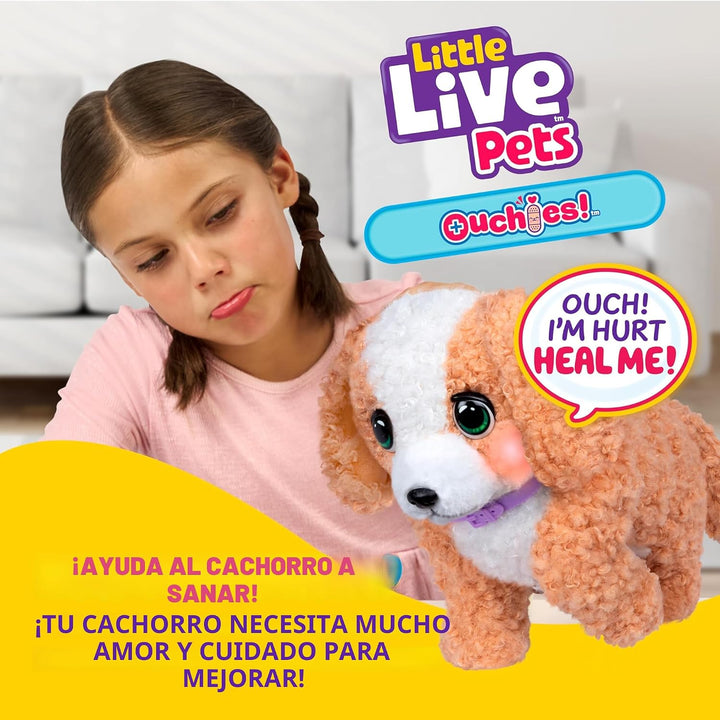 Little Live Pets Ouchies Exclusivo de Amazon Hazel The Poodle - Jug...