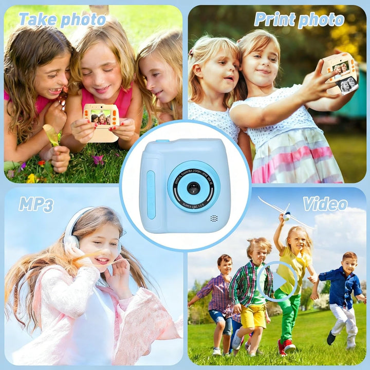 Cámara de impresión instantánea para niños con impresora térmica, c...