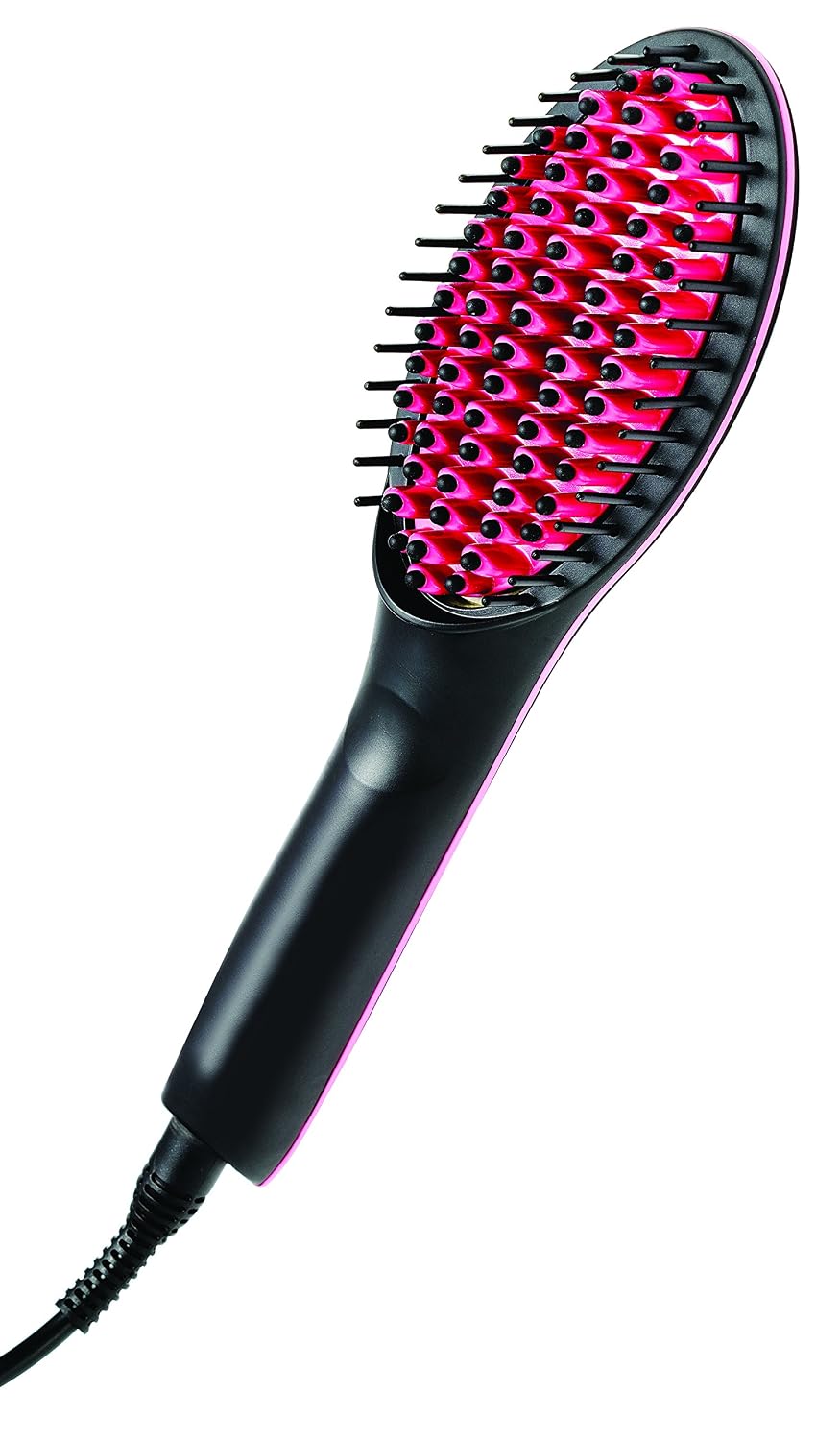 Cepillo para alisar el pelo Simply Straight color negro y rosa