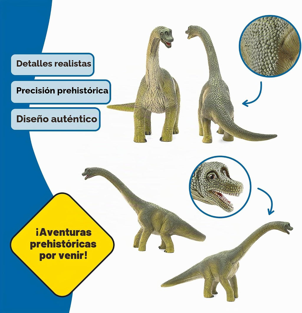 Schleich 14581 - Figura de dinosaurio de juguete de Brachiosaurus, para niños a partir de 4 años