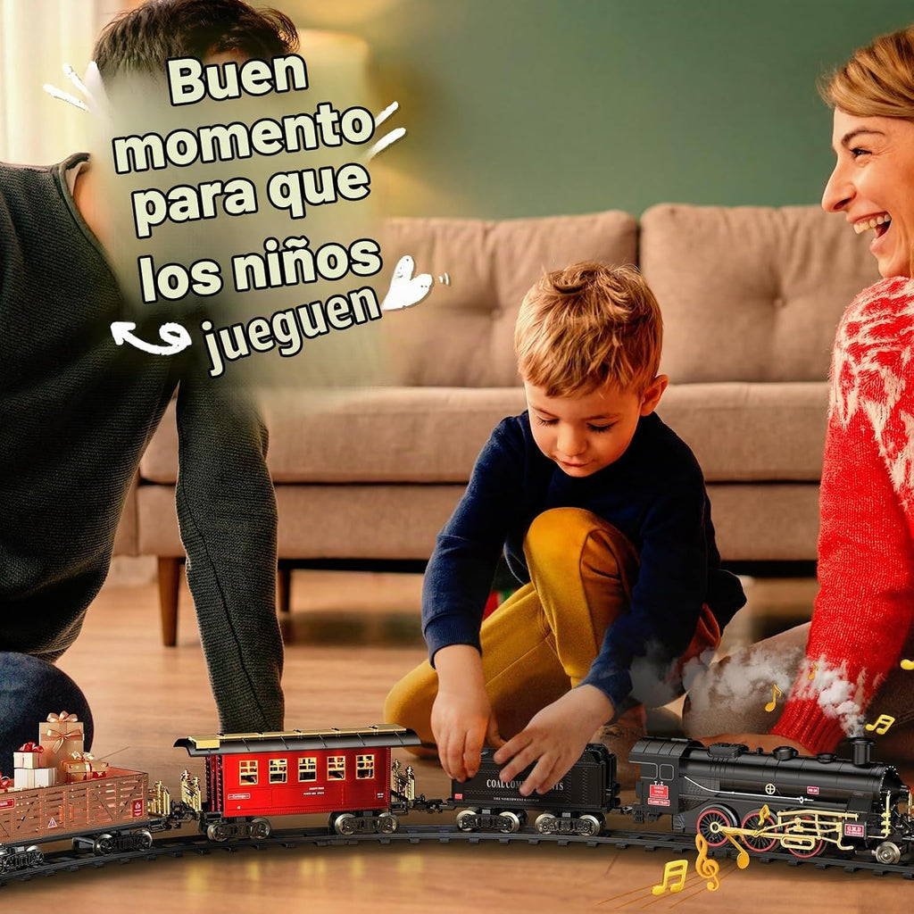 Hot Bee - Tren de juguete con humo, sonido y luz