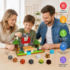 Bloques Magnéticos 200 Piezas Cubos Magnéticos STEM para Niños