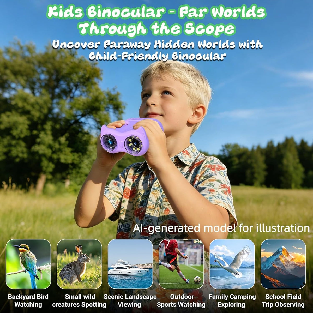 Microscopio de mano de 2.0 pulgadas para niños, microscopio digital de bolsillo 1000X 2 en 1 y telescopio 10X para niños, kits de ciencia, juguetes STEM, regalos para niños y niñas de 3, 4, 5