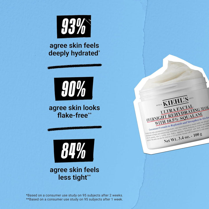 Kiehl's Mascarilla hidratante ultra facial durante la noche con...