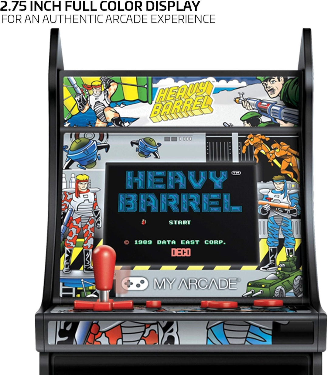 My Arcade Micro Player Mini Arcade Machine: Heavy Barrel Video Game...