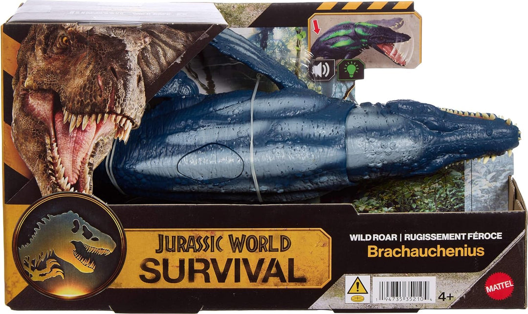 Mattel Figura de acción de dinosaurio Jurassic World Wild Roar Brac...
