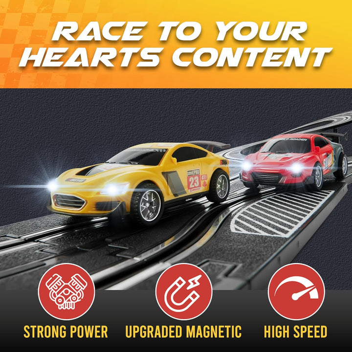 Slot Car Race Track Sets - Juego de pistas de carreras eléctricas,...