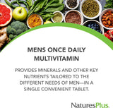 Natures Plus His Journey - 30 tabletas - Multivitamínico para hombr...