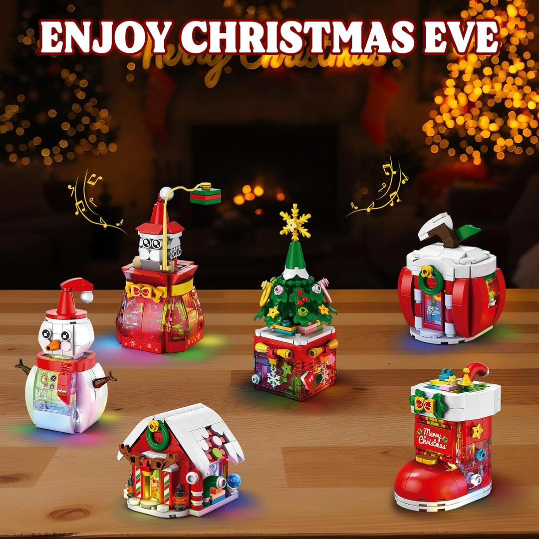 Juegos de bloques de construcción de Navidad árbol de