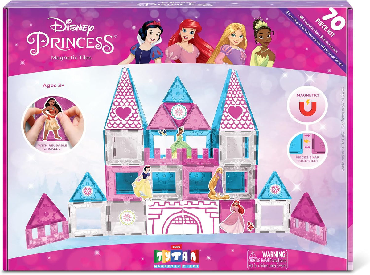 Tytan Disney Princess Castle - Juego de 70 piezas con azulejos magnéticos